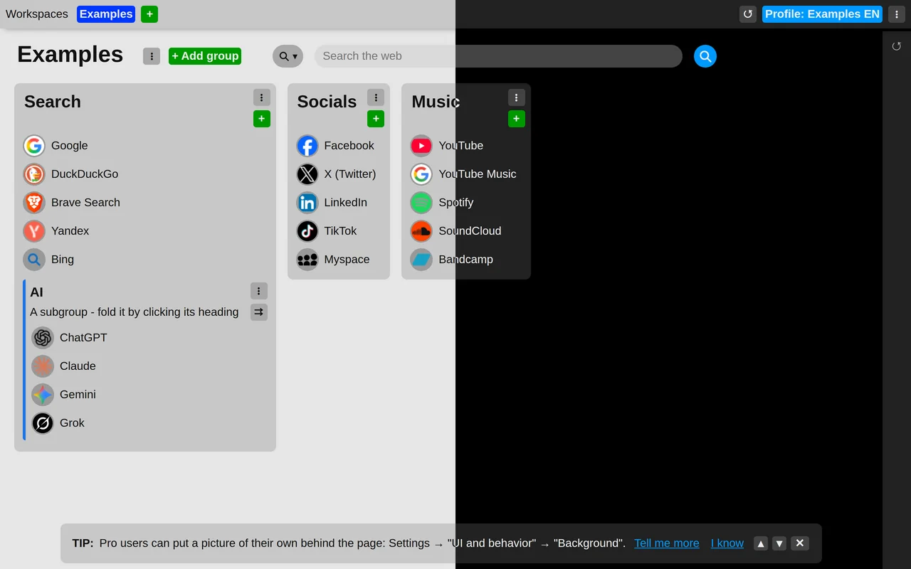 Themes comparation