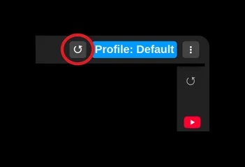 The side panel button