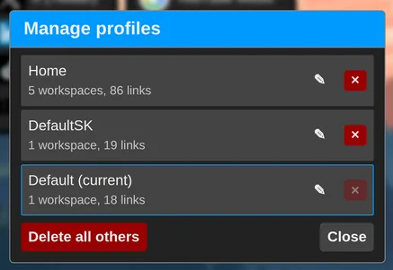 The profile manager